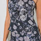 Printed Floral Satin Bow Cami