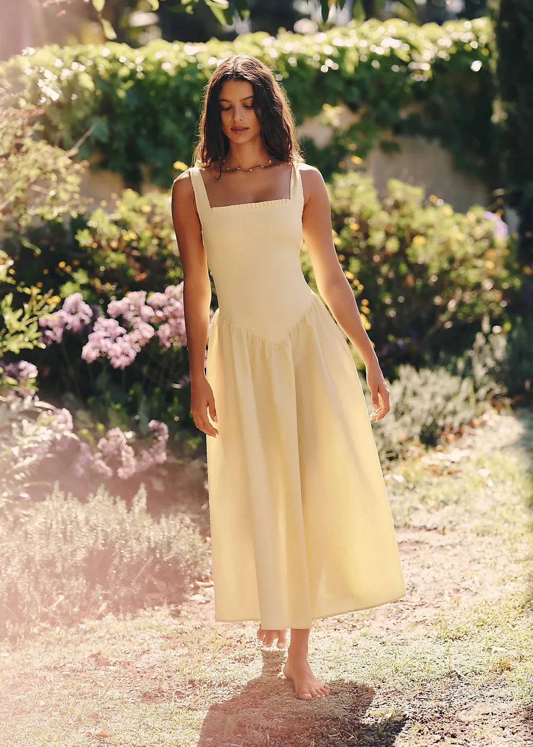 Harlow Drop Waist Midi Dress