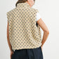 Navy Heart Fleece Vest