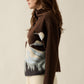 Jacquard-Knit Landscape Quarter-Zip Pullover Sweater Jacket