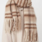 Beige Plaid Scarf