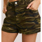 Camouflage Mid Rise Shorts