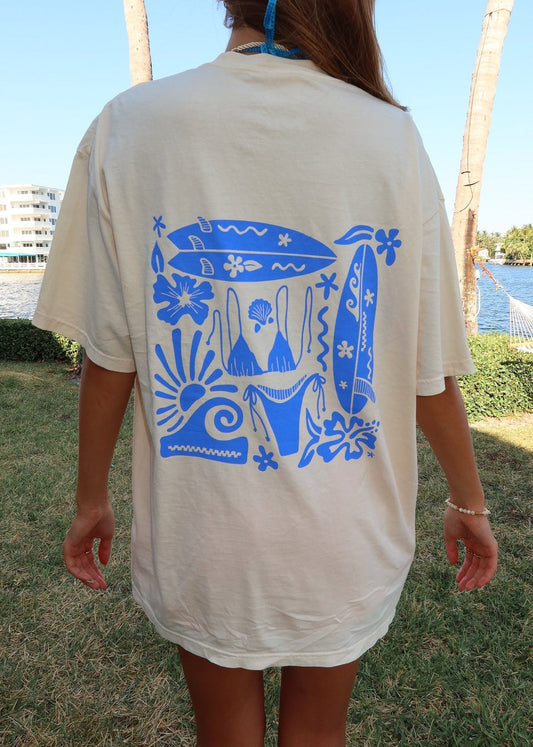 Blue Swim Suit T-shirt