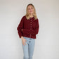 Clara Cardigan in Wine