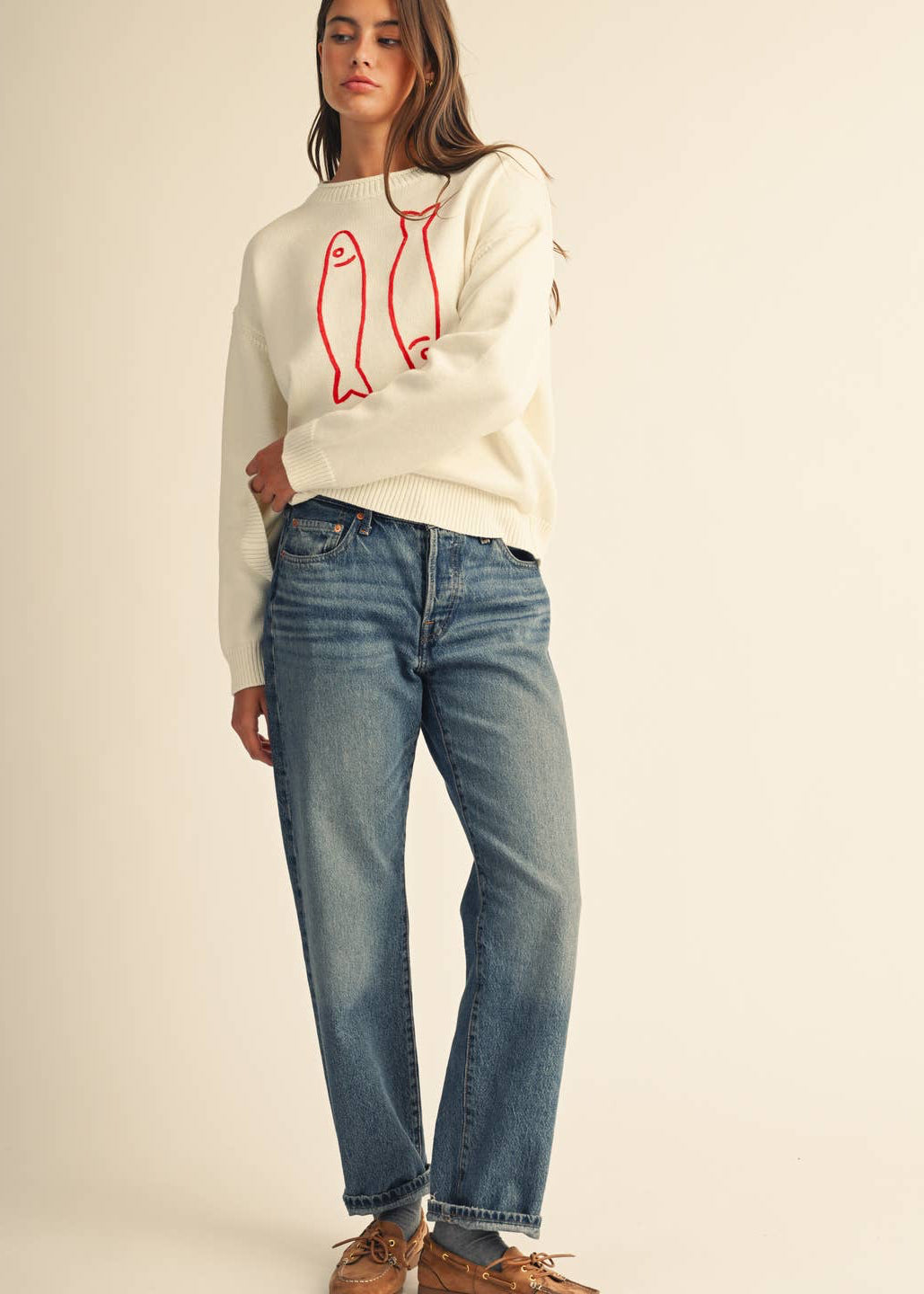 Sardine Sweater in White