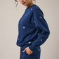 Crew Neck Long Sleeve Marine Pullover