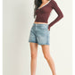 Vintage High Rise Boyfriend Denim Short