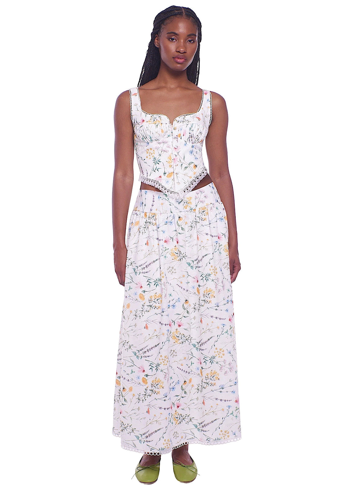 Camila Maxi Skirt in Wildflower