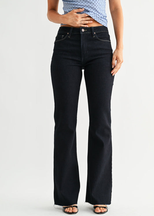 High Rise Scissor Cut Flare Jeans