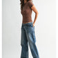 Low Rise Relaxed Straight - Medium Denim