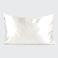 Standard Size Ivory Satin Pillowcase