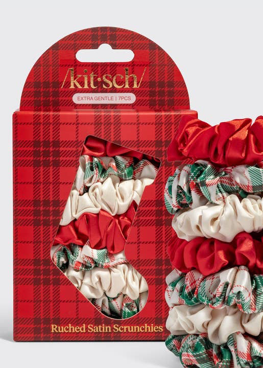 Holiday Ruched Scrunchies 7pc Set