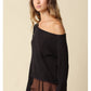 One Shoulder Knit Top