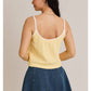 Lemon Drop Knit Tank