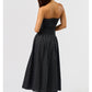 Strapless Polka Dot Tube Maxi Dress