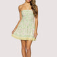 Wisteria Green Mini Dress