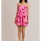 Pink Palms Mini Dress
