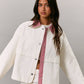 Jacket with Gingham Contrast Detailing