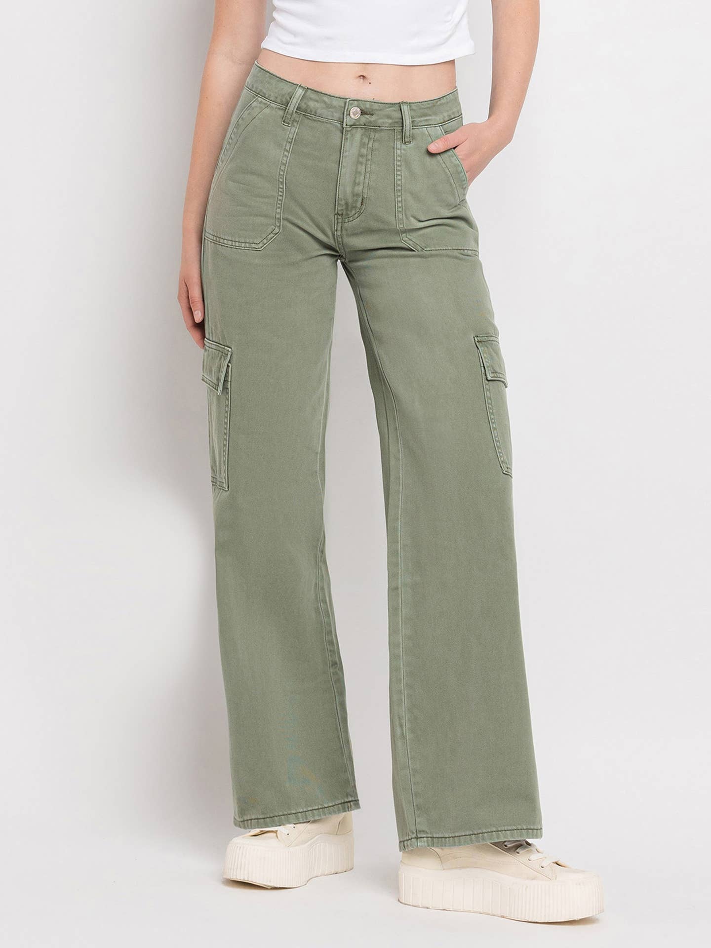 Utility Cargo Wide Leg Pant