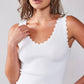 Lush Rib Tank Top in White