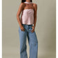 Strapless Scarf Satin Top