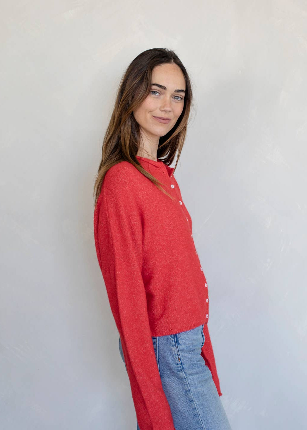 Clara Cardigan in Red