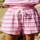 Drawstring Stripe Shorts