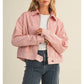 Red & White Striped Zip Up