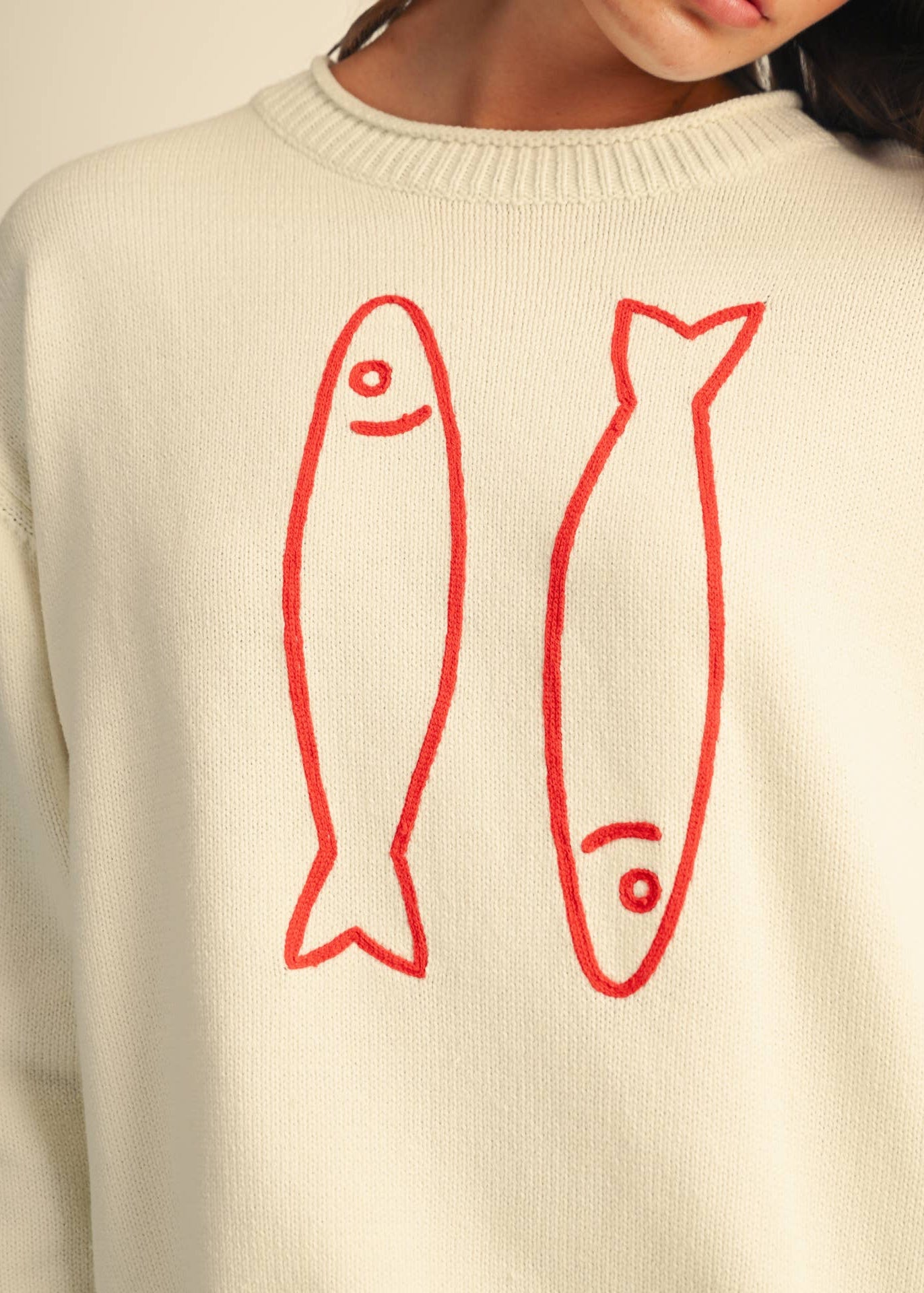 Sardine Sweater in White