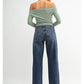 Vintage Dark Wash Low Rise Jean