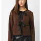 Brown Bow Jacket