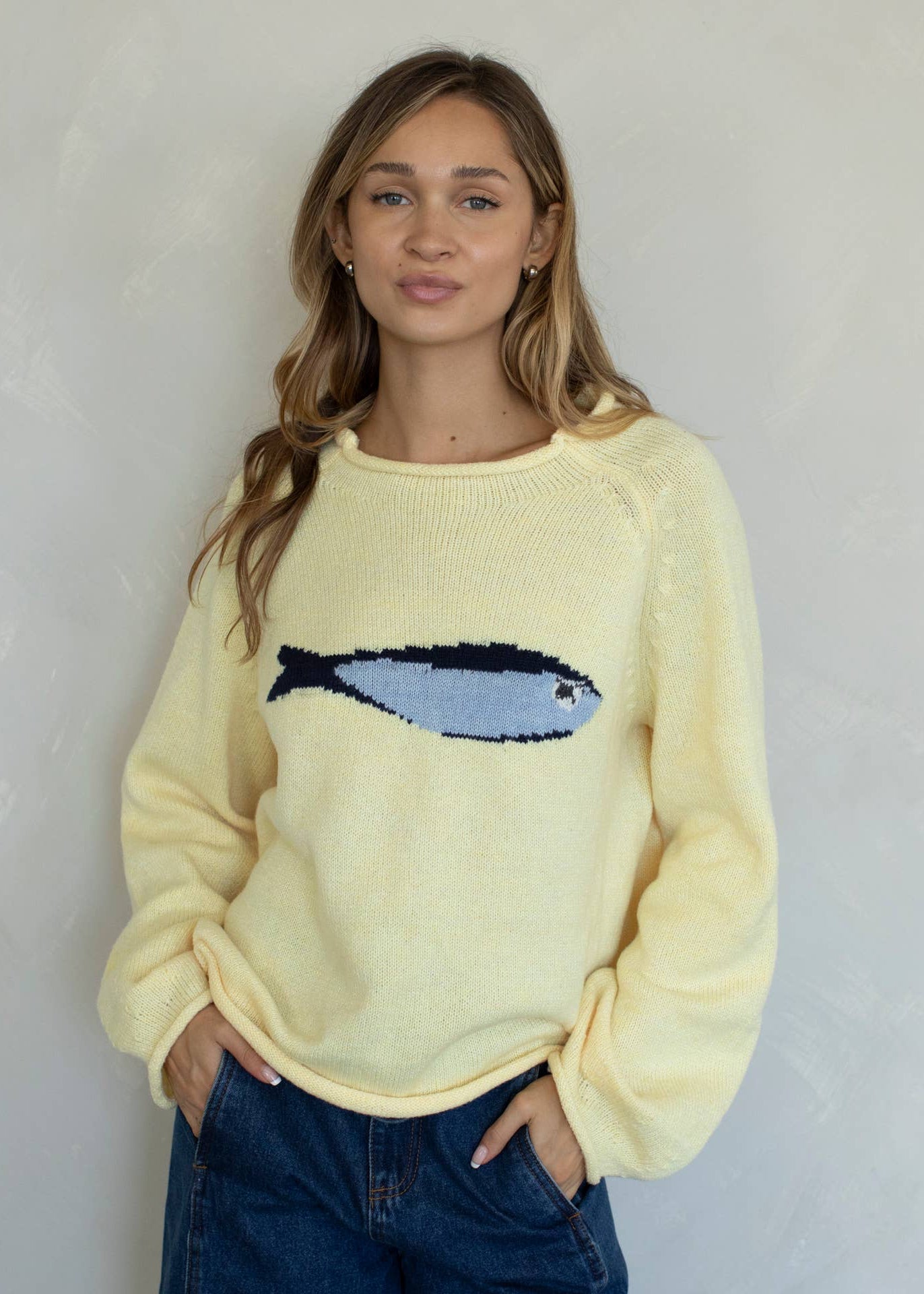 Sardine Sweater in Yellow