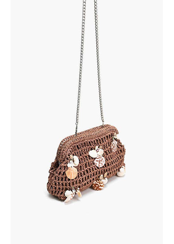 Crochet Shell Clutch