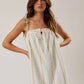 Shoulder Tie Mini Dress