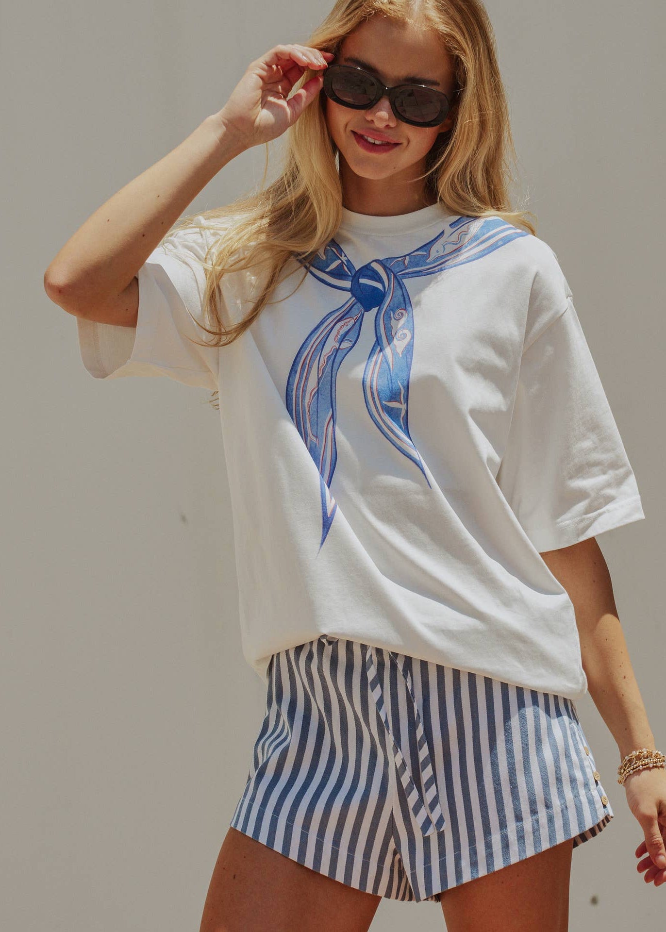 Nautical Stripe Bandana Tee