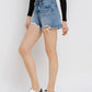 High Rise Bandless Boyfriend Shorts