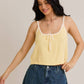 Lemon Drop Knit Tank