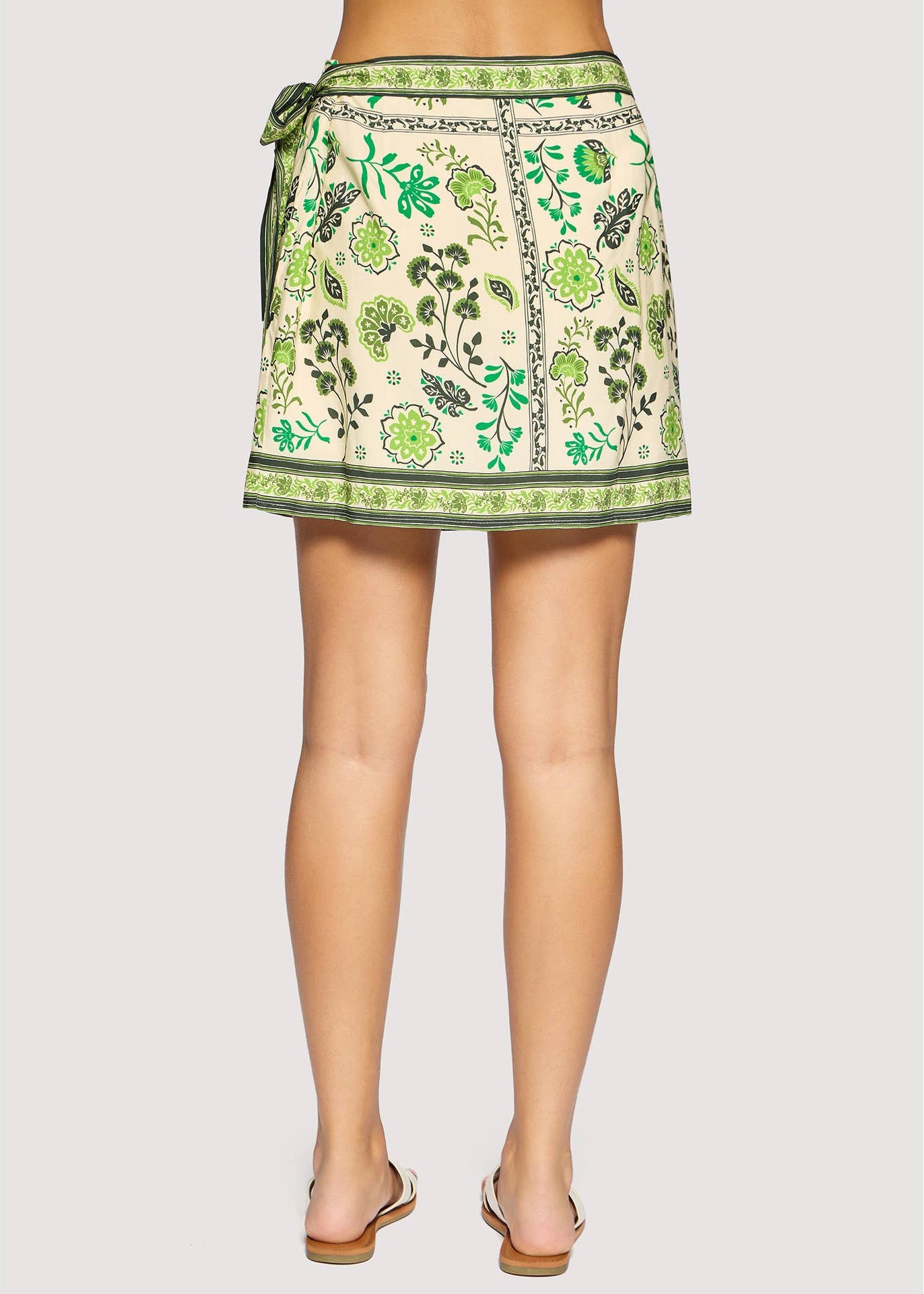 Spring Green Wrap Skirt