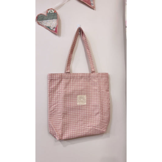 Strawberry Gingham Tote