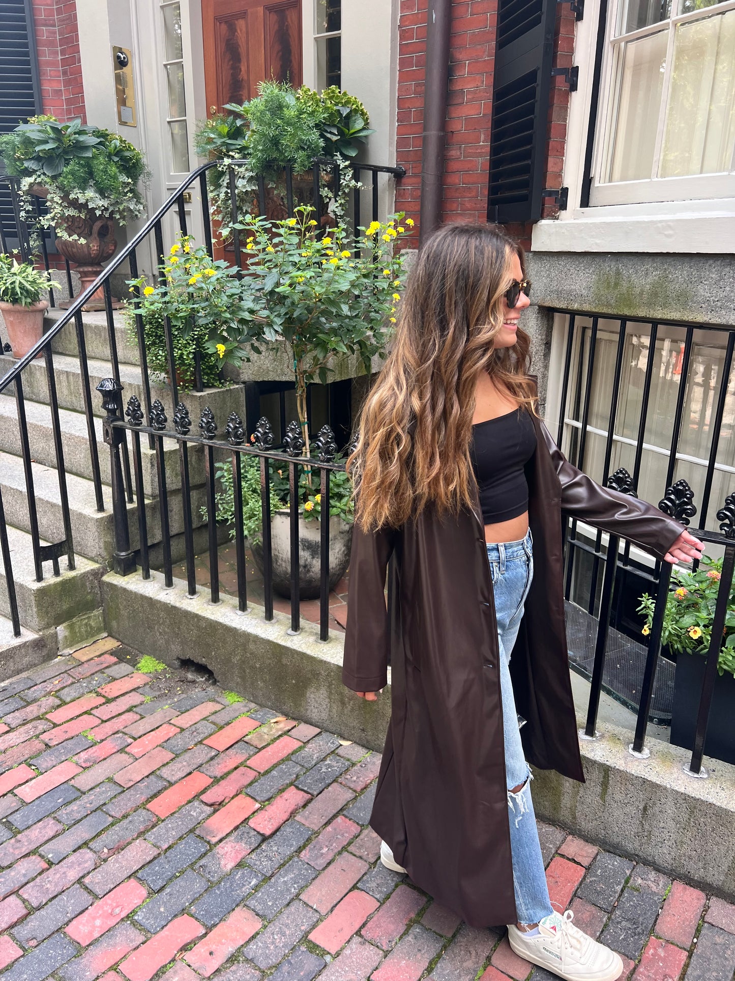 Dark Brown Long Trench Coat