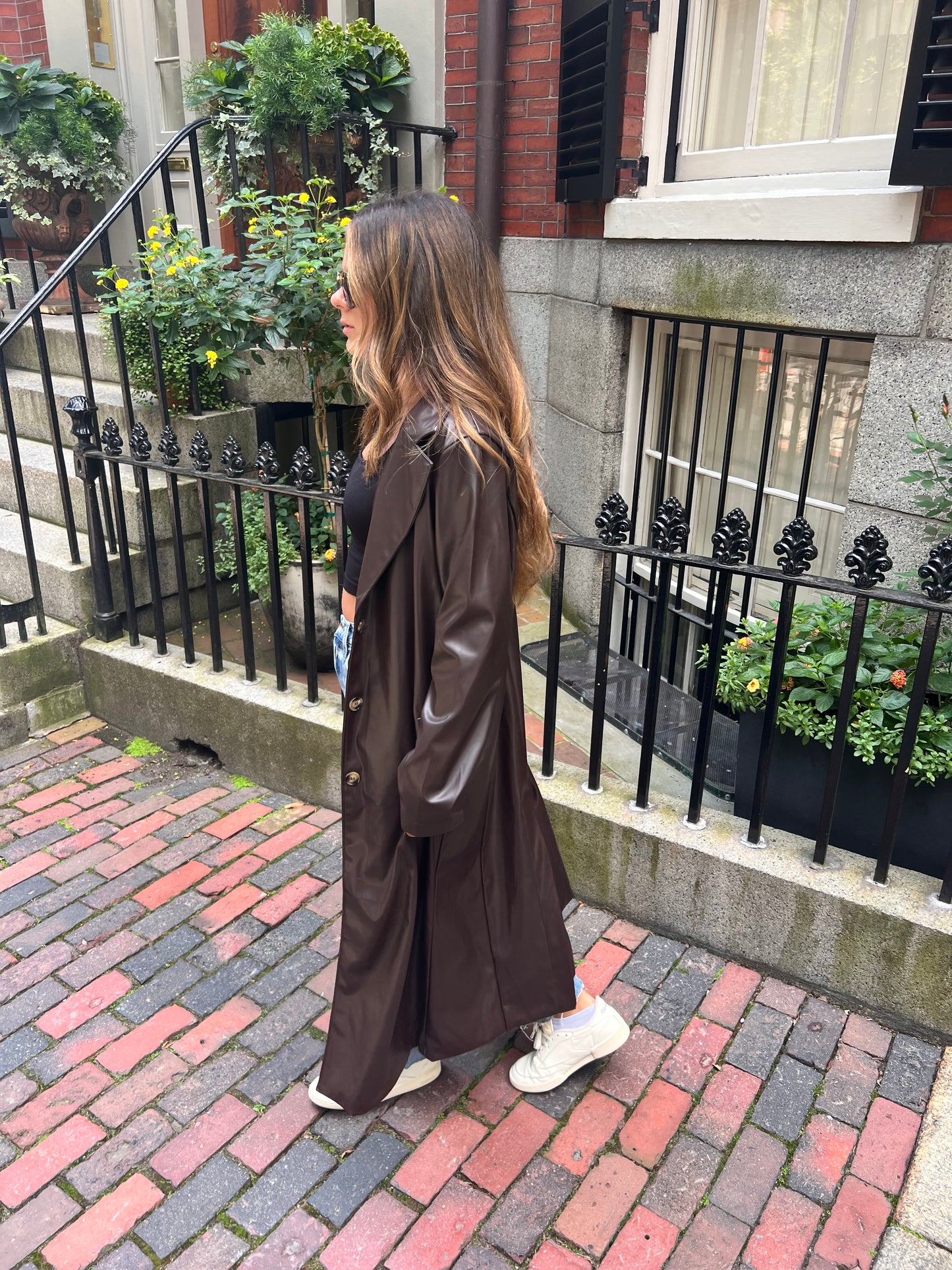 Dark Brown Long Trench Coat