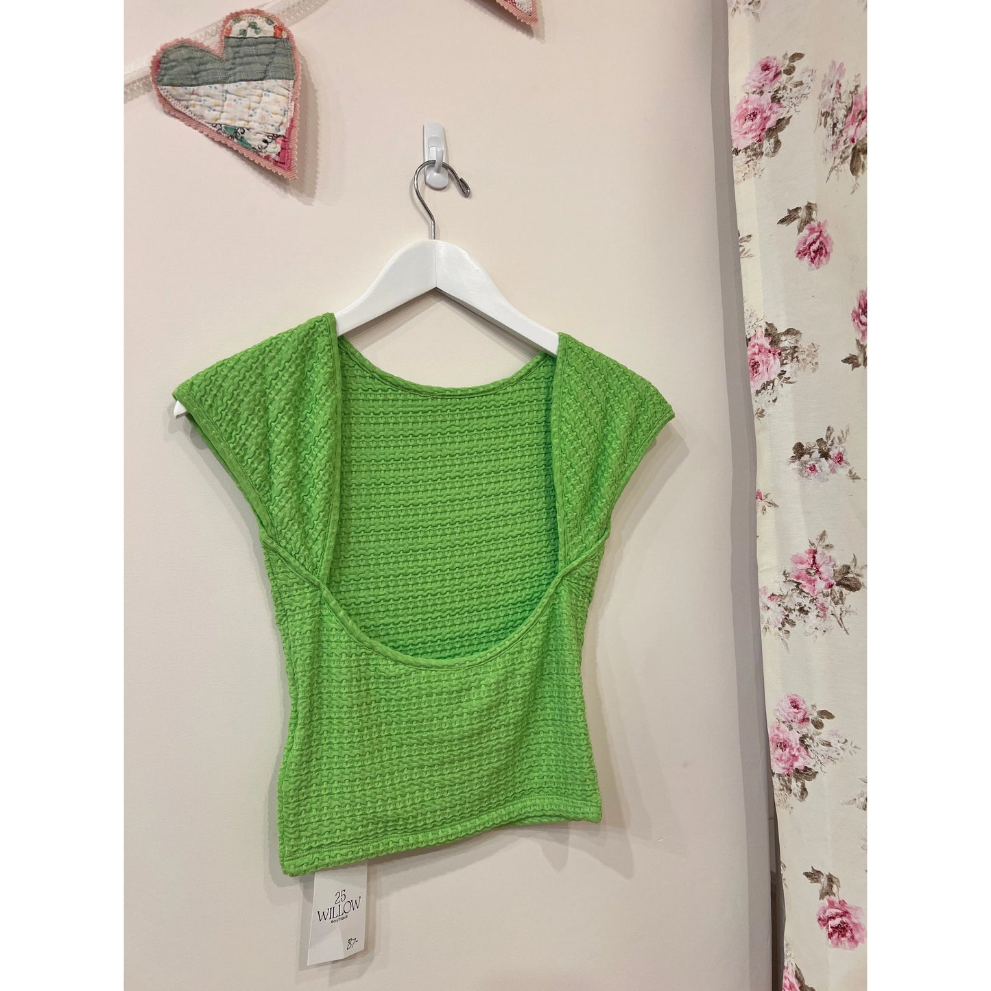 Lime Cap Sleeve Tee