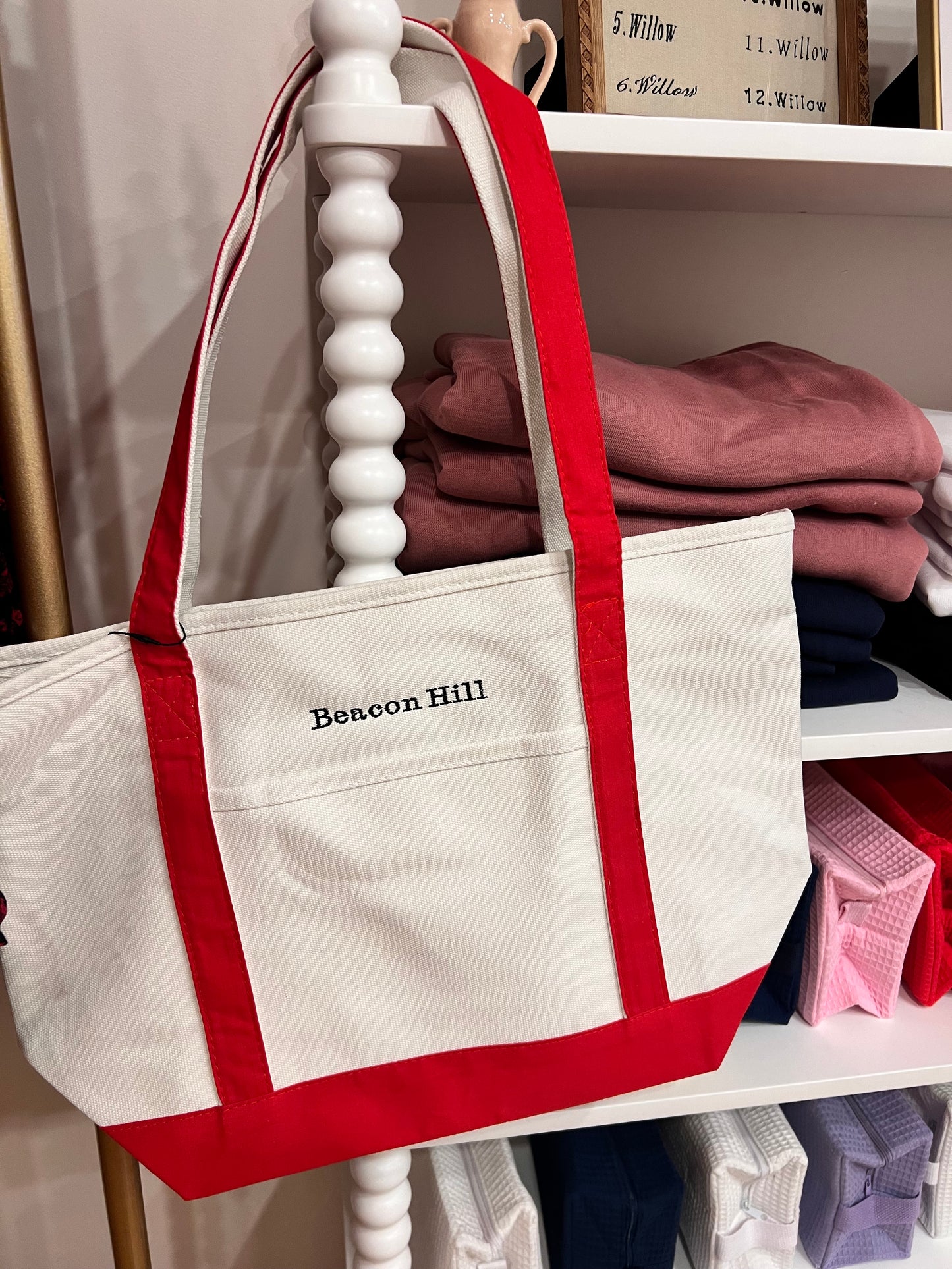 Beacon Hill Embroidered Canvas Tote