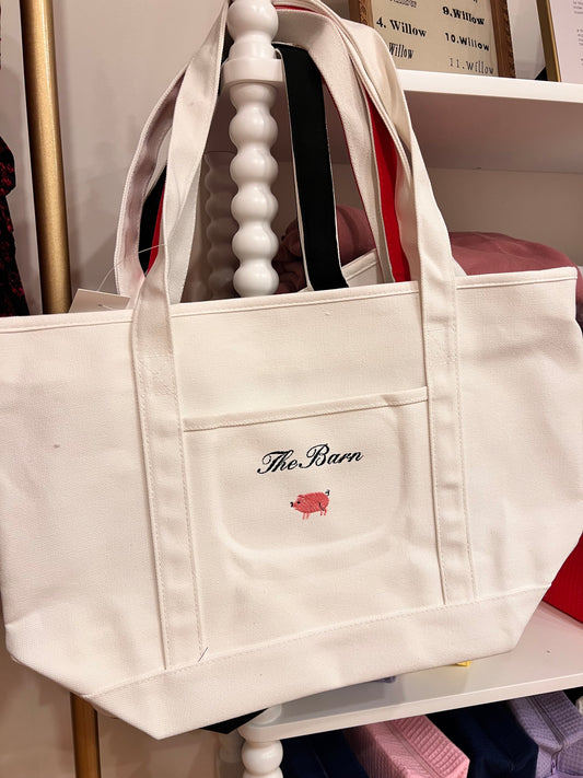 “The Barn” Embroidered Tote