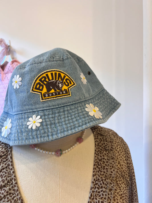 Custom Bruins Bucket Hat