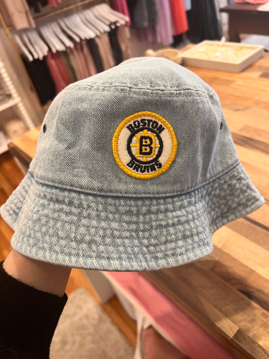 Custom Bruins Bucket Hat with Heart