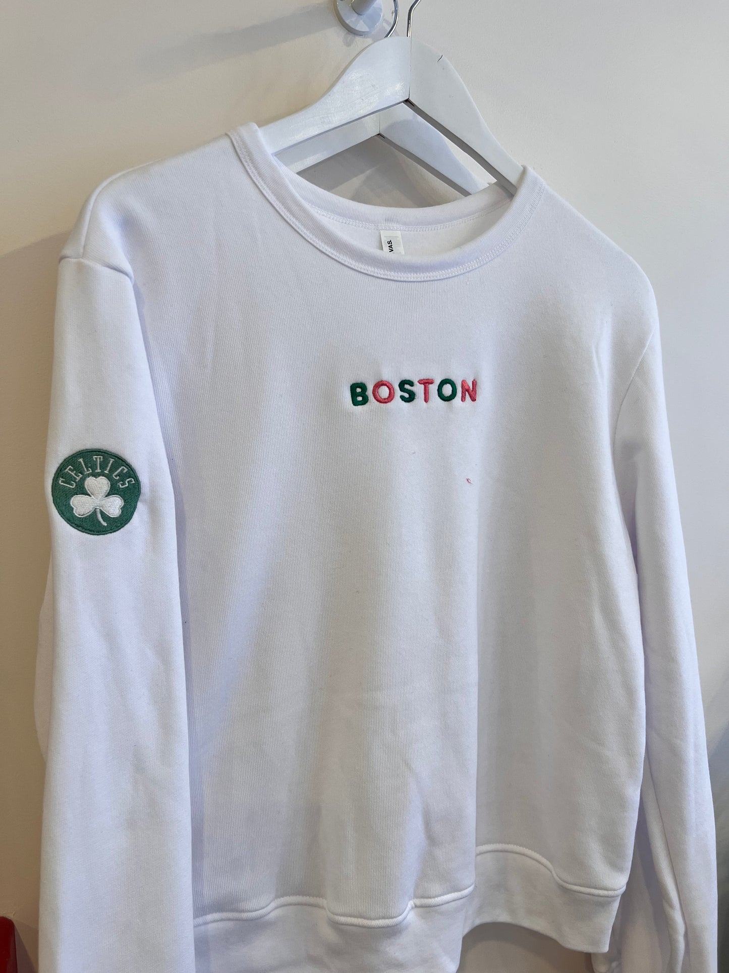 "Boston" Embroidered Crewneck