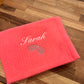 Embroidered Waffle Makeup Pouch