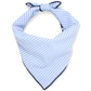 Embroidered Dog Bandana : Light Blue Gingham