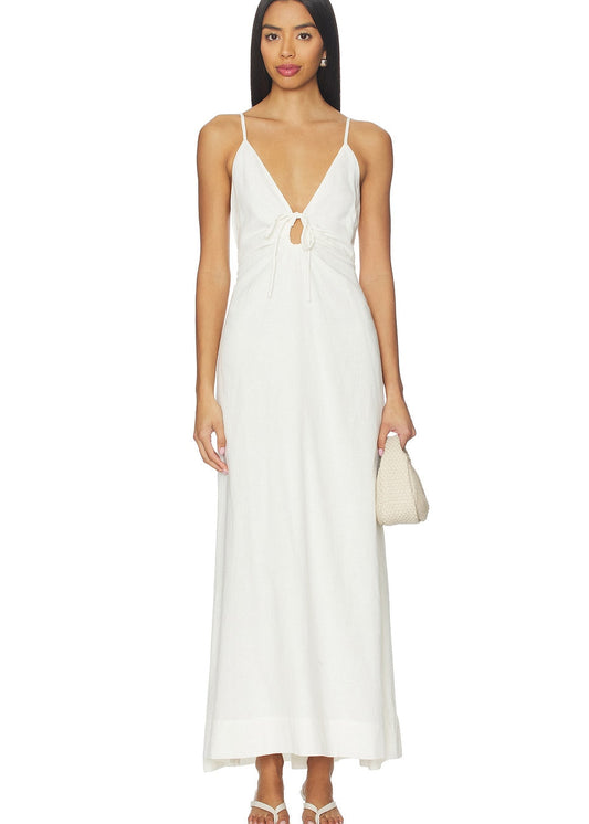 Mabel Maxi Dress by Space in Cream